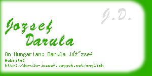 jozsef darula business card